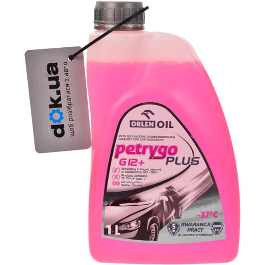 Orlen Petrygo Plus G12+ розовый -37 °C готовый антифриз