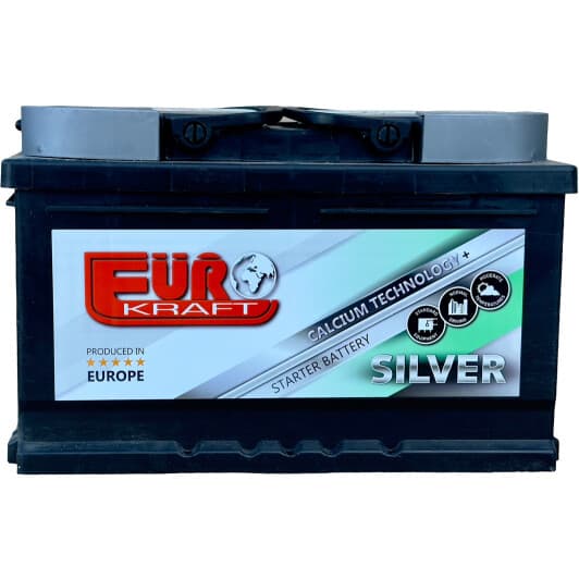 Аккумулятор EUROKRAFT 6 CT-77-R Silver 00147691