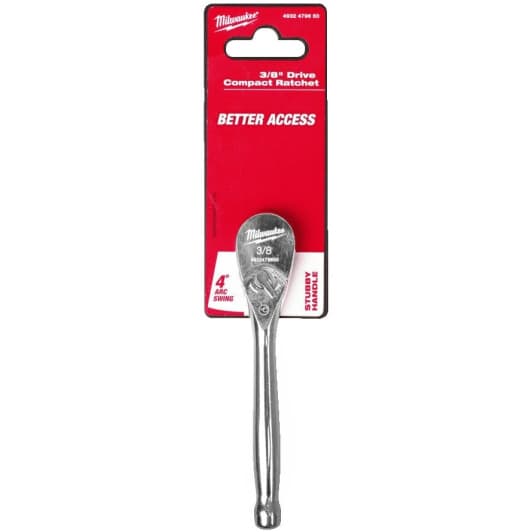 Трещотка Milwaukee 4932479650 3/8" 90 зубцов 127 мм