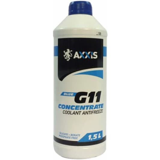 Axxis Concentrate G11 синий 4 л (AX2094) концентрат антифриза