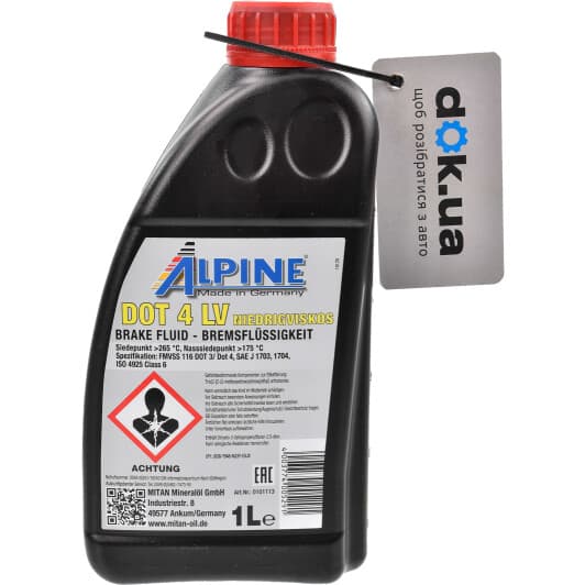 Alpine LV DOT 4 ASR гальмівна рідина (1 л)