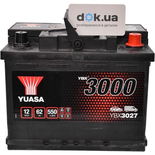 Акумулятор Yuasa 6 CT-60-R YBX 3000 YBX3027