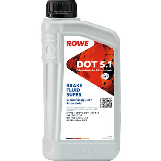Rowe Brake Fluid Super DOT 5.1 ESP тормозная жидкость (1 л)