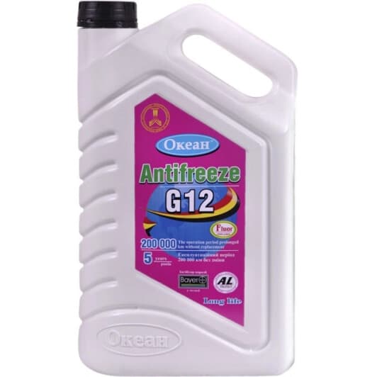 Ocean GRS-40 G12 красный -40 °C, 5 л (1554) готовый антифриз