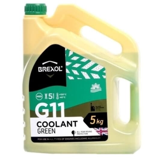 Brexol G11 зеленый -40 °C, 5 л (ANTF015) готовый антифриз