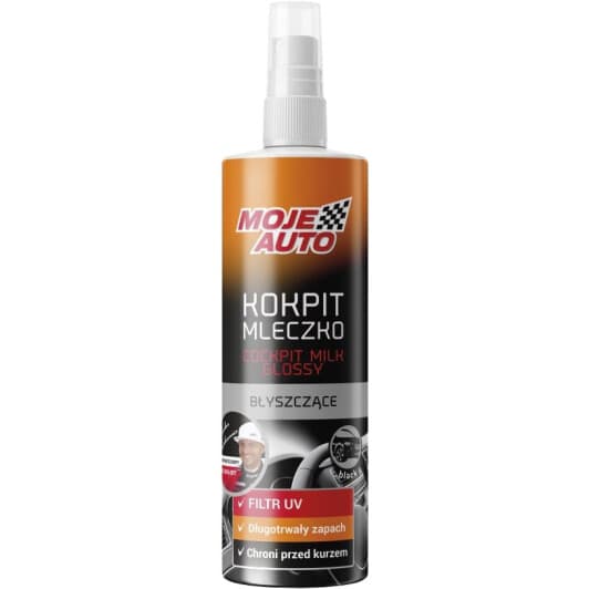 Поліроль для салону Moje Auto Cockpit Milk Glossy Black 300 мл