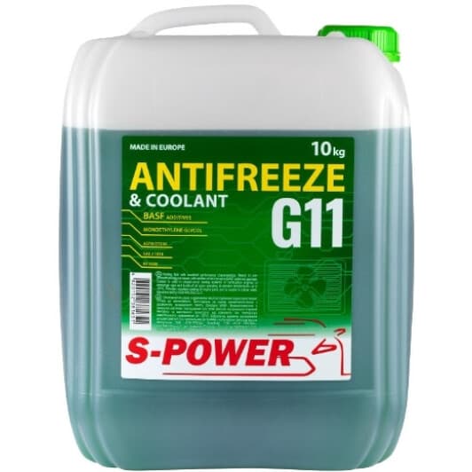 S-Power G11 зеленый -30 °C, 10 л готовый антифриз