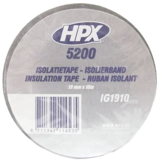 Ізоляційна стрічка HPX IG1910 сіра ПВХ 19 мм x 10 м
