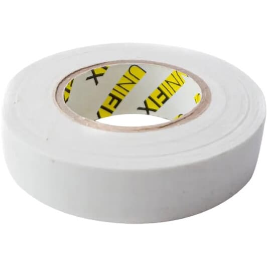 Ізоляційна стрічка UNIFIX ETU-20WHITE біла ПВХ 17 мм х 20 м