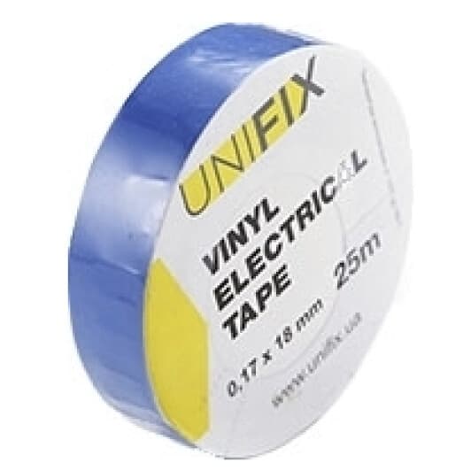 Ізоляційна стрічка UNIFIX ETU-25BLUE синя ПВХ 18 мм х 25 м