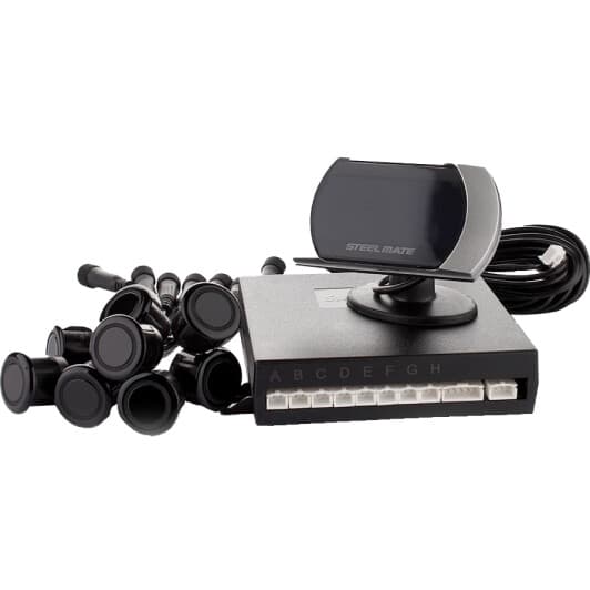 Парктронік Steelmate PTS810V2 з чорними датчиками 8 шт.