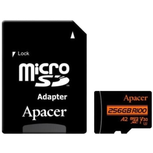 Карта пам’яті Apacer R100 microSDXC 256 ГБ з SD-адаптером