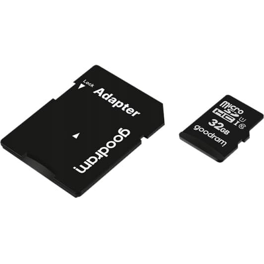 Карта памяти Goodram microSDHC 32 ГБ с SD-адаптером
