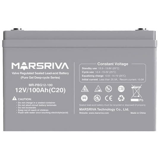 Аккумулятор для ибп Marsriva MRPBG12100 100 Ач 12 В