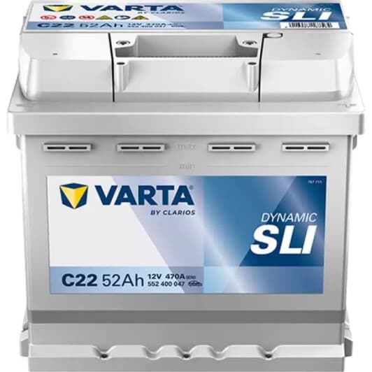 Акумулятор Varta 6 CT-52-R Dynamic SLI 552400047