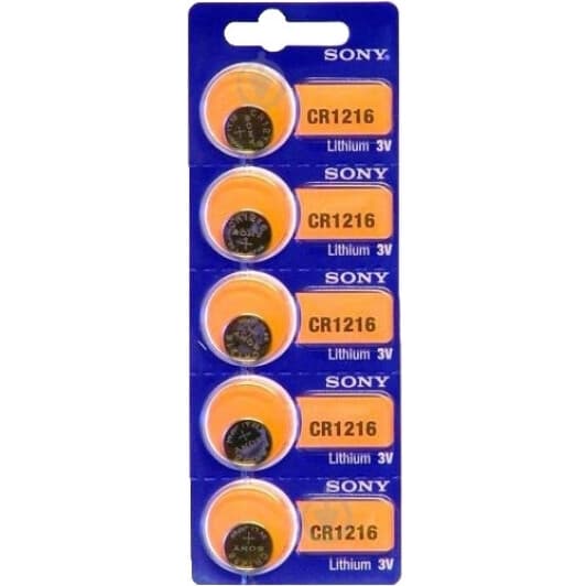 Батарейка Sony CR1216 CR1216 3 V 1 шт