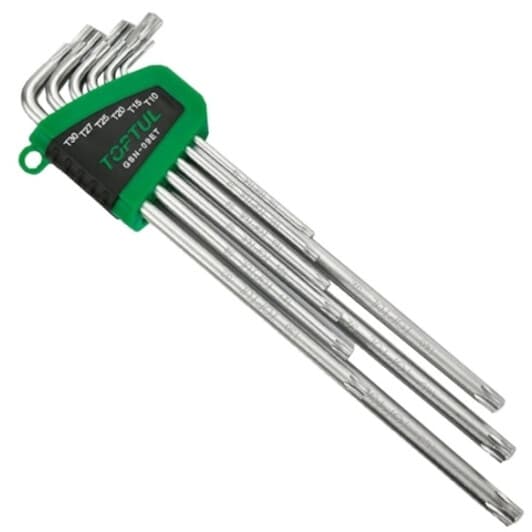 Набор ключей TORX Toptul GSN-09ET T10H-T50H 9 шт