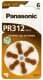 Батарейка Panasonic PR-312/6LB 312 1,4 V 6 шт