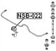 NSB-022 Febest Втулка стабілізатора