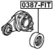 0387-FIT Febest Натяжний ролик поліклинового ременя