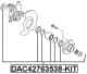 DAC42763538-KIT Febest Підшипник ступиці колеса