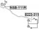 NSB-Y11R Febest Втулка стабилизатора