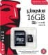 Карта памяти Kingston Industrial microSDHC 16 ГБ с SD-адаптером