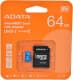 Карта пам’яті Adata Premier microSDXC 64 ГБ з SD-адаптером AUSDX64GUICL10A1RA1