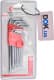 Набір ключів TORX Intertool HT0606 T10-T50 9 шт