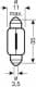 Автолампа Osram Ultra Life C5W SV8,5-8 5 W прозрачная 6418ULT