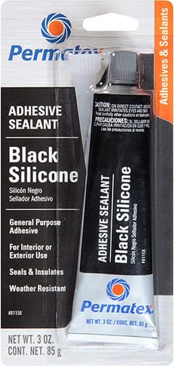 Permatex Black Silicone Adhesive Sealant герметик чорний