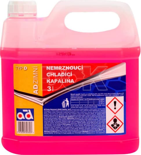 AD Type D G12 красный 3 л концентрат антифриза