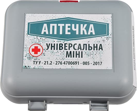 Аптечка автомобильная Vitol АМА в жестком чехле unimini
