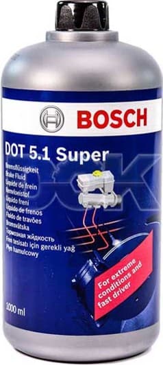 Bosch Super DOT 5.1, 1 л (1987479121) тормозная жидкость пластиковая тара