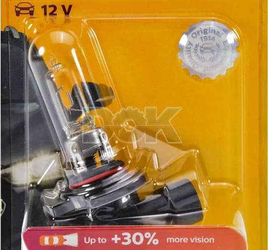 Автолампа Philips Vision HB3 P20d 65 W прозрачная 9005PRB1