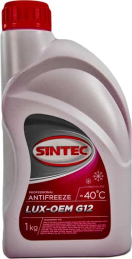 Sintec Lux G12 красный -40 °C готовый антифриз