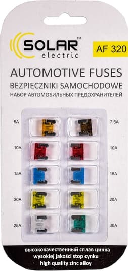 Набір запобіжників Solar af320 FL micro 10 шт.