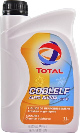 Total Coolelf Auto Supra G12+ рожевий -37 °C готовий антифриз
