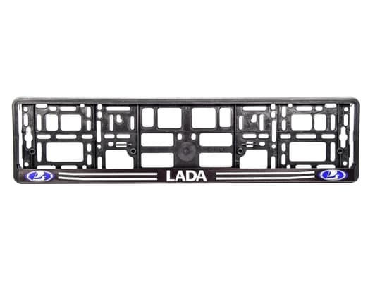 Рамка номерного знака Winso 000123 колір чорний на Lada