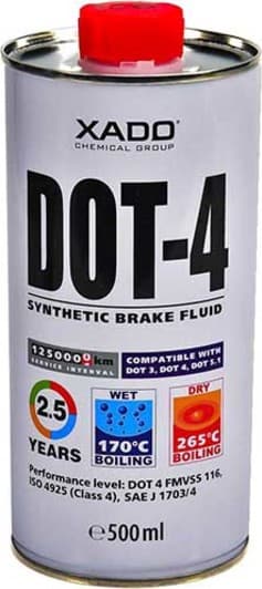 Xado DOT 4, 0,5 л (XA50003) гальмівна рідина