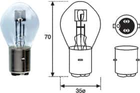 Автолампа Bosch S1 25 W светло-голубая 1987302106 Автолампа Bosch S1 25 W светло-голубая 1987302106