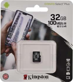 Карта пам’яті Kingston Canvas Select Plus microSDHC 32 ГБ Карта пам’яті Kingston Canvas Select Plus microSDHC 32 ГБ