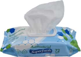 Серветки Superfresh Antibacterial wipes1 72 шт Серветки Superfresh Antibacterial wipes1 72 шт
