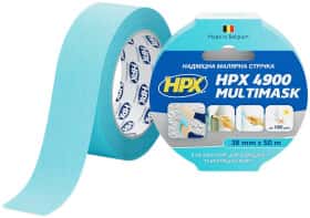 Малярный скотч HPX 4900 MultiMask EW3850 на бумажной основе 38 мм x 50 м Малярный скотч HPX 4900 MultiMask EW3850 на бумажной основе 38 мм x 50 м