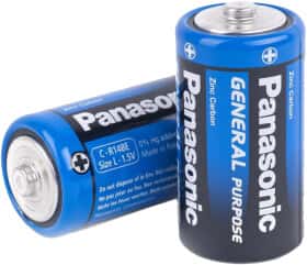 Батарейка Panasonic General Purpose R14BER/2P LR14 1,5 V 2 шт Батарейка Panasonic General Purpose R14BER/2P LR14 1,5 V 2 шт