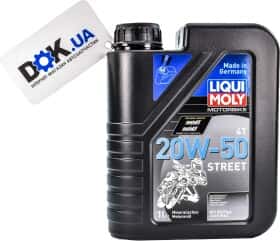 Моторное масло 4T Liqui Moly Motorbike Street 20W-50 минеральное Моторное масло 4T Liqui Moly Motorbike Street 20W-50 минеральное