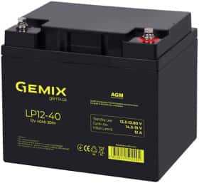 Акумулятор для ДБЖ Gemix LP LP12-40 00320023 40 Аг 12 В Акумулятор для ДБЖ Gemix LP LP12-40 00320023 40 Аг 12 В