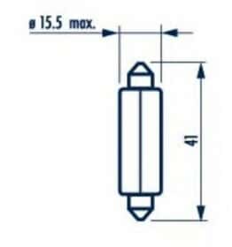 Автолампа Narva C21W SV8,5 21 W прозора 17634 Автолампа Narva C21W SV8,5 21 W прозора 17634
