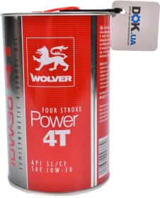 Моторное масло 4T Wolver Four Stroke Power 10W-30 полусинтетическое Моторное масло 4T Wolver Four Stroke Power 10W-30 полусинтетическое