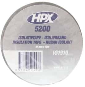 Изолента HPX IG1910 серая ПВХ 19 мм x 10 м Изолента HPX IG1910 серая ПВХ 19 мм x 10 м